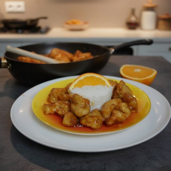 Poulet croustillant à l'orange