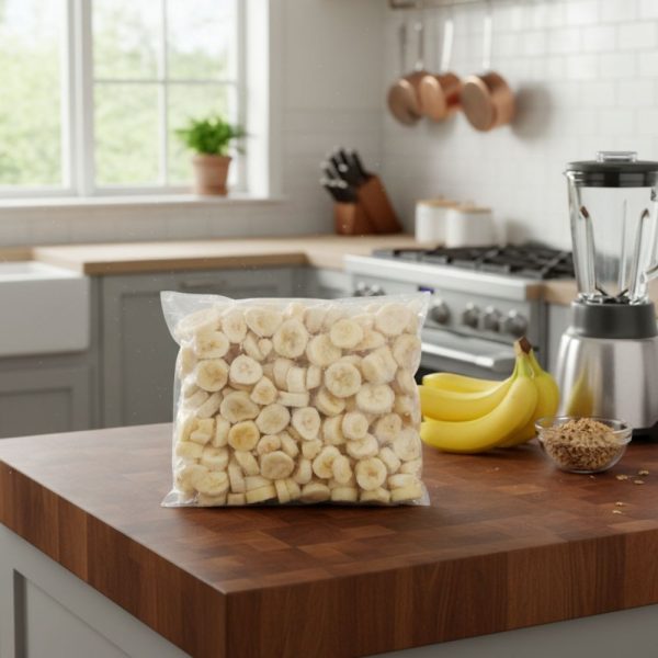 Morceaux de bananes congelés