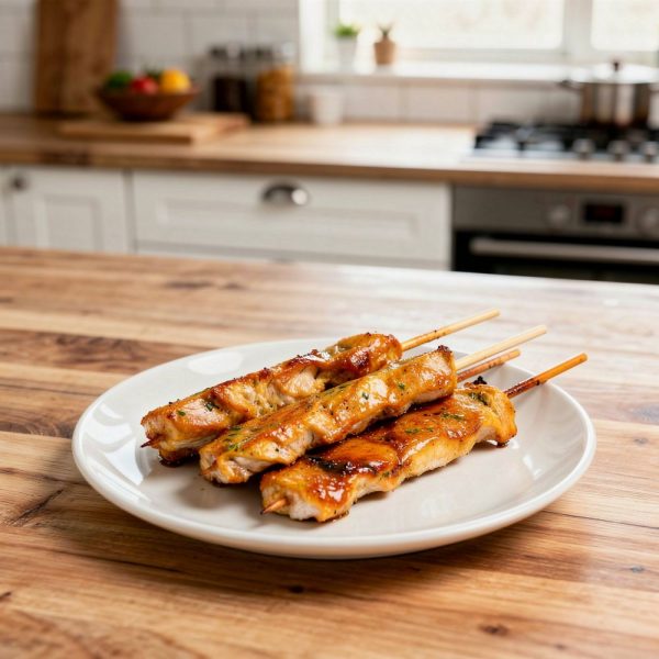 Souvlakis de poulet sauce méditerranéenne Dunham