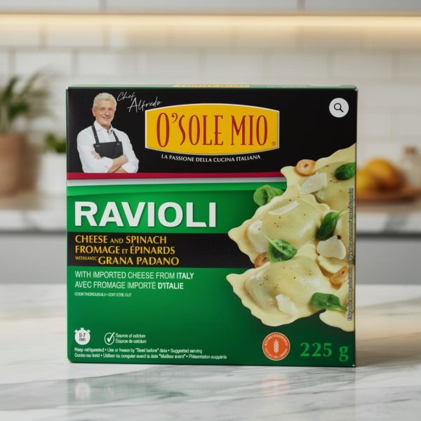 Raviolis au fromage et épinards O Sole Mio